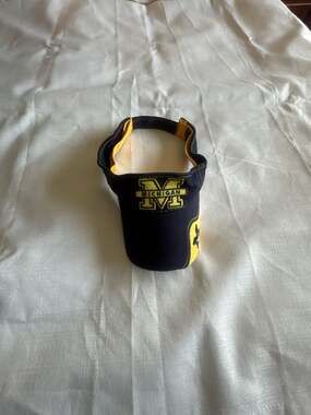 Signatures University of Michigan Wolverines Navy & Maize Adjustable Sun Visor